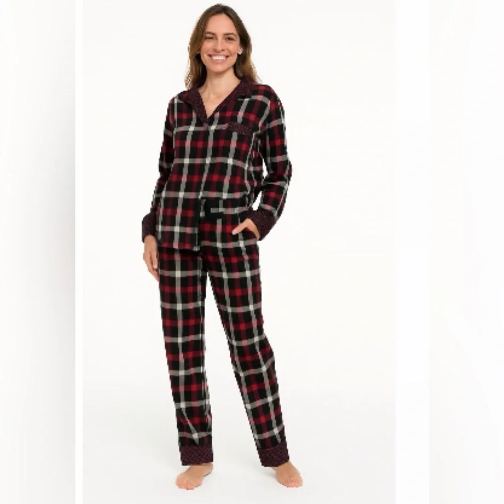 ❤️Vera Bradley Black and Red Women’s Pajama Set .100%Cotton ,Size XL NWT - Picture 7 of 7